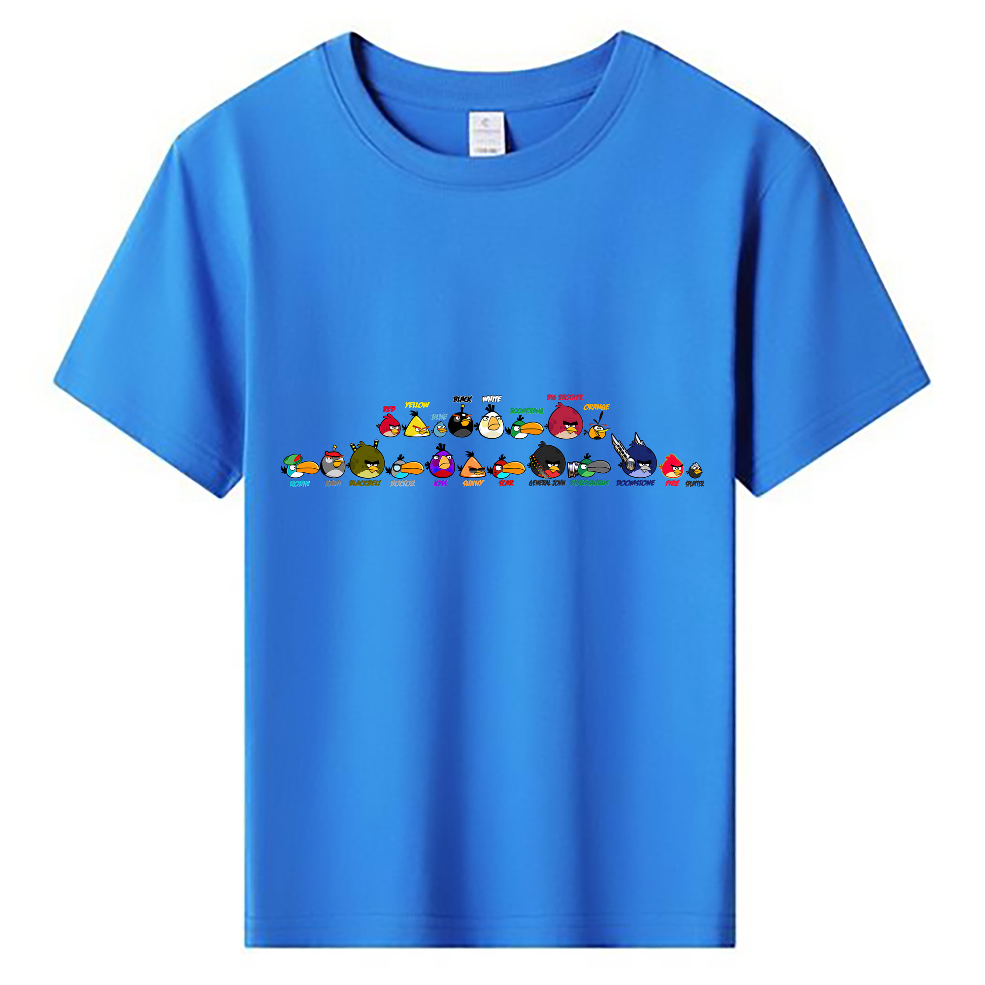 （画像用） Angry Birds アングリーバード 綿100％キッズTシャツ（フロントプリント）